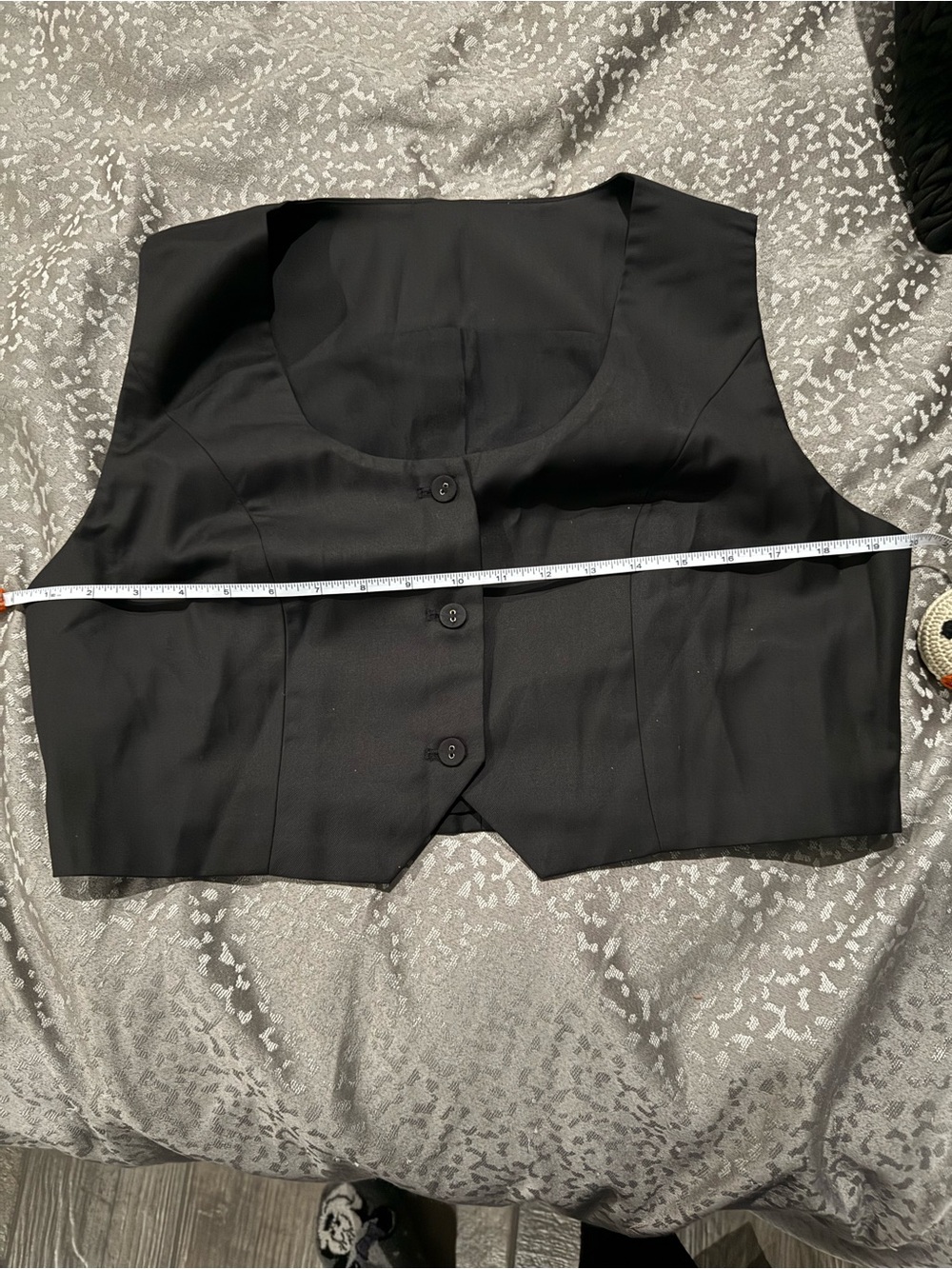 Commense Solid Asymmetrical Straight Leg Pants Set - XL - Black - Picture 12 of 16